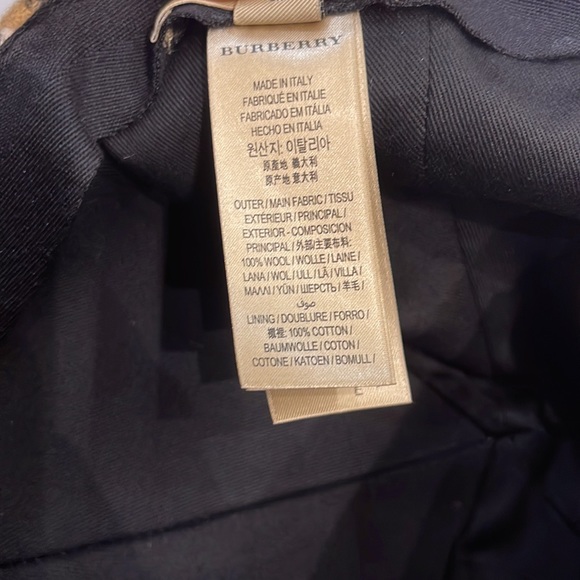 Authentic wool Burberry check baseball cap. Like new condition. - Picture 11 of 11